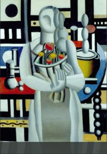 Woman With A Bouquet Of Flowers — Fernand Léger