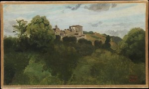 View Of Genzano — Jean-baptiste-camille Corot