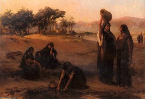 Fredick Arthur Women Drawing Water From The Nile — Frederick Arthur Bridgman