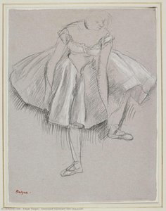 Danseuse Rajustant Son Chausson — Hilaire-germain-edgar Degas