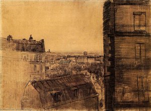 Vista dall'appartamento in Rue Lepic