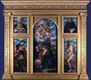 High Altarpiece, S. Alessandro, Brescia — 지로라모 로마니노