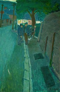 Two Men Talking in the Street, Ystrad