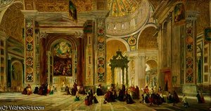 Interior Of St. Peter's — John Scarlett Davis