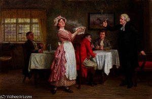 To Crown The Feast — George Goodwin Kilburne