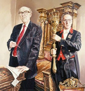 Lord Provost Dr John Mckay And City Officer Charles Allan — Allen Ramsay
