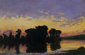 Sunset On The Seine — Hippolyte Camille Delpy