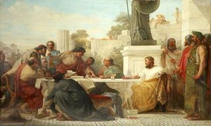 Julian The Apostate Presiding At A Conference Of Sectarians — Edward Armitage