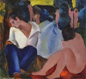 Painter With A Nude