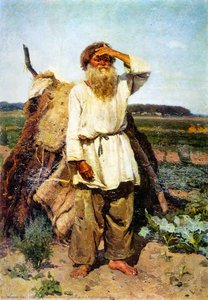 Old Man in a Kitchen Garden