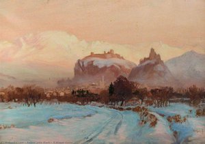 A Winter Scene — Arthur John Black