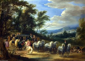 Philippe François d'Arenberg meeting Troops