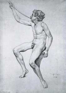 Seated Boy Playing a Pipe
