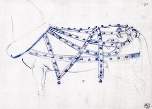 Saddle for sleigh horse