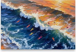 Gilded Turbulence: A Sculptural Symphony Of Amber Light And Midnight Tides — David Moreau