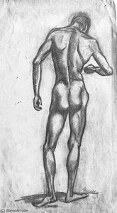 Male Nude — Janos Kmetty