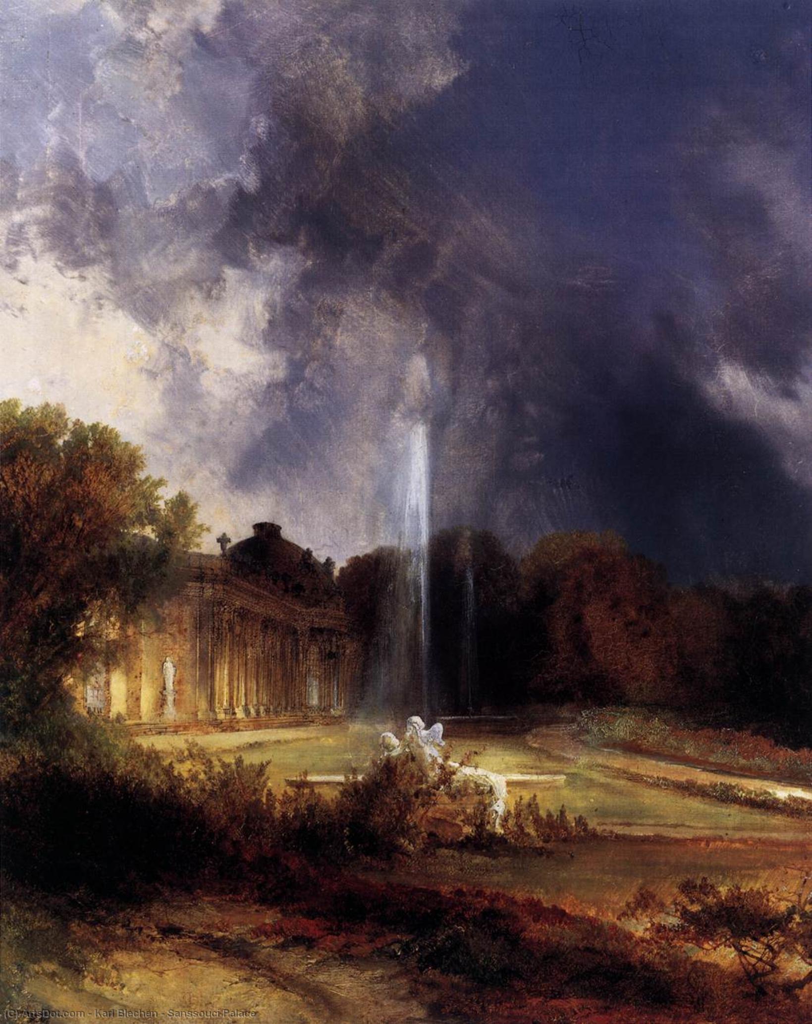 Sanssouci Palace — Carl Blechen