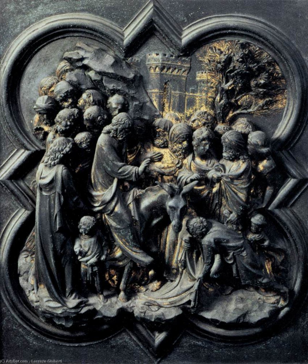 Entry Into Jerusalem — Lorenzo Ghiberti