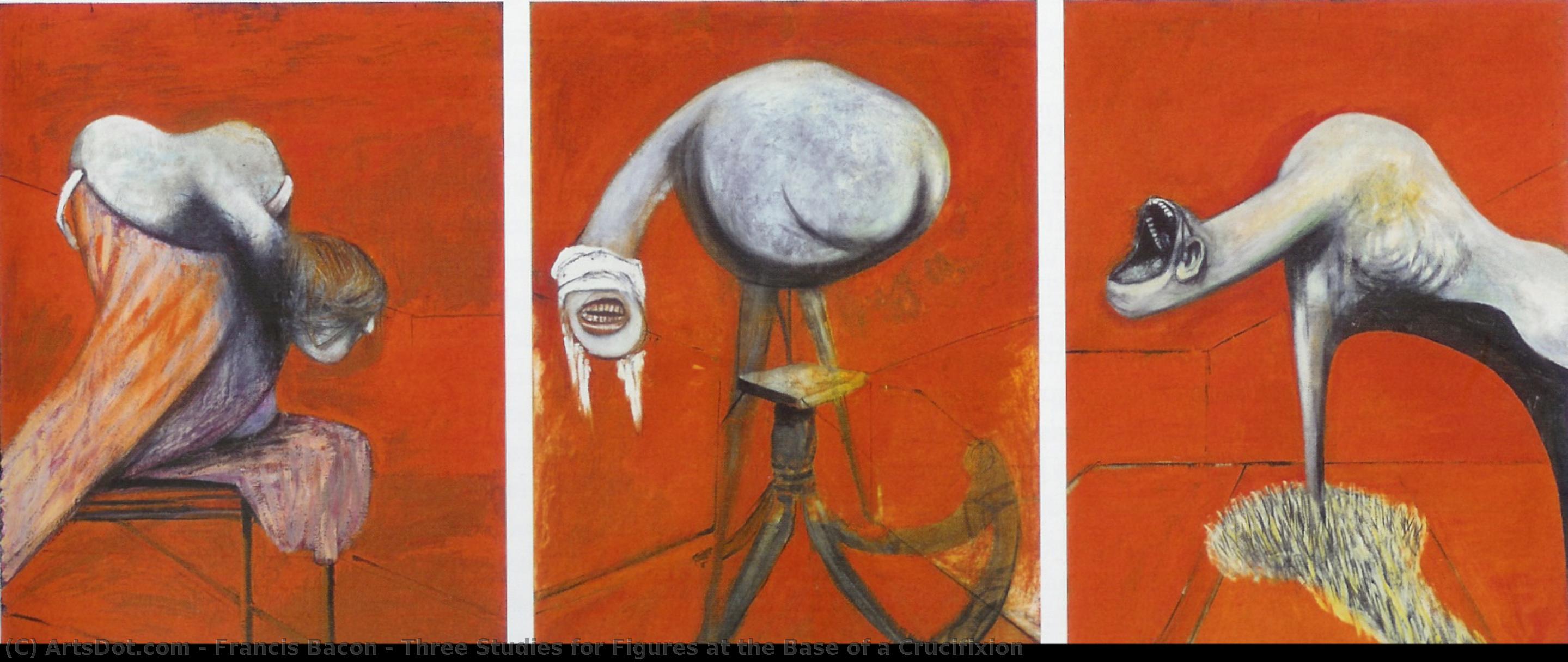 Three Studies For Figures At The Base Of A Crucifixion — Francis Bacon