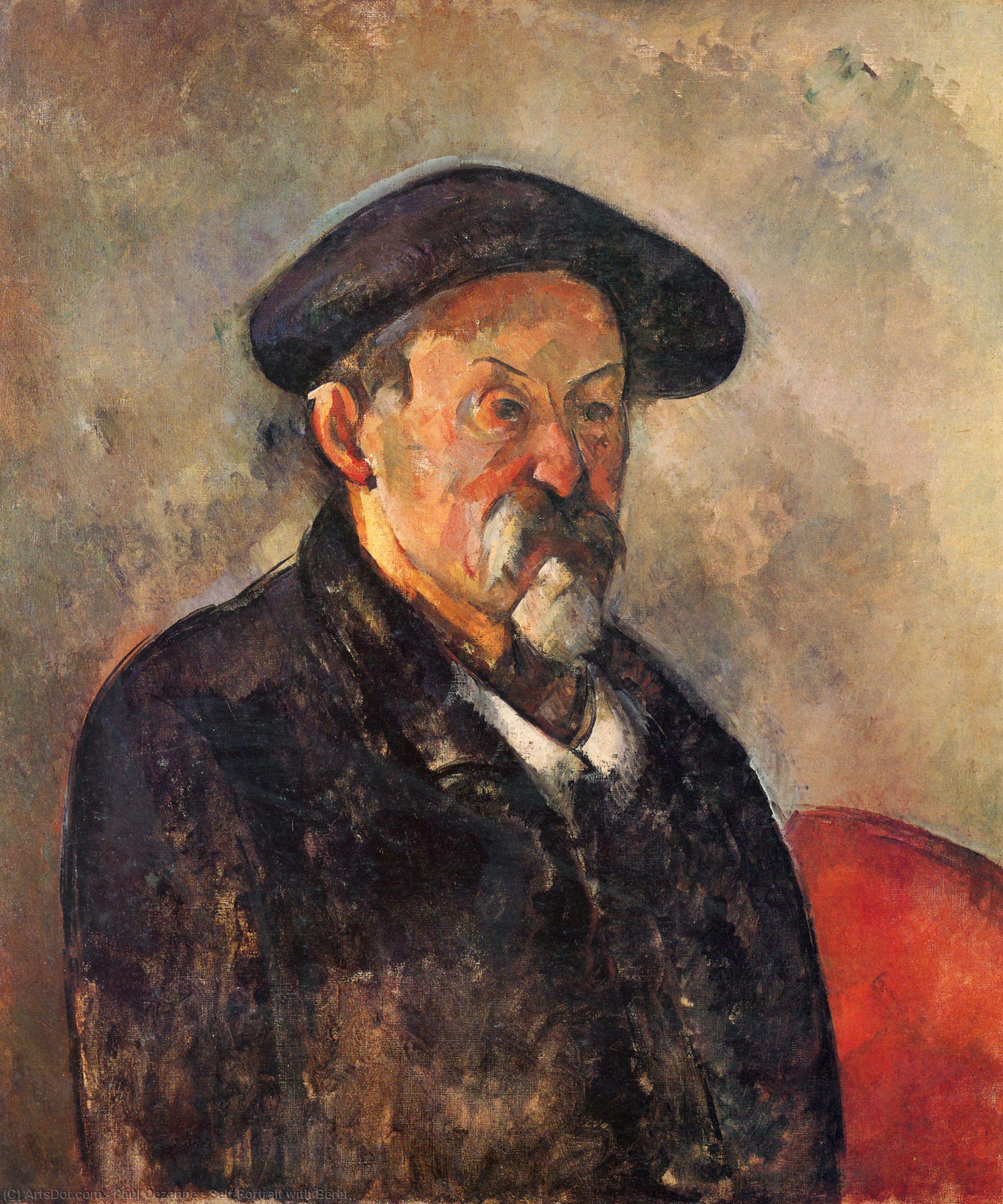 Self Portrait With Beret — Paul Cézanne