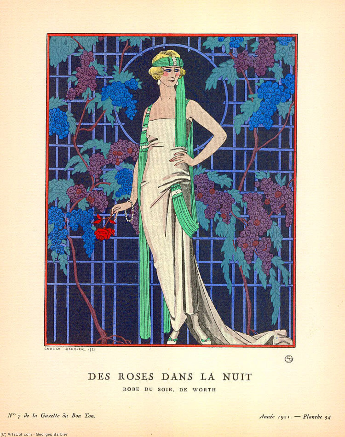 Des Roses Dans La Nuit — جورج باربييه