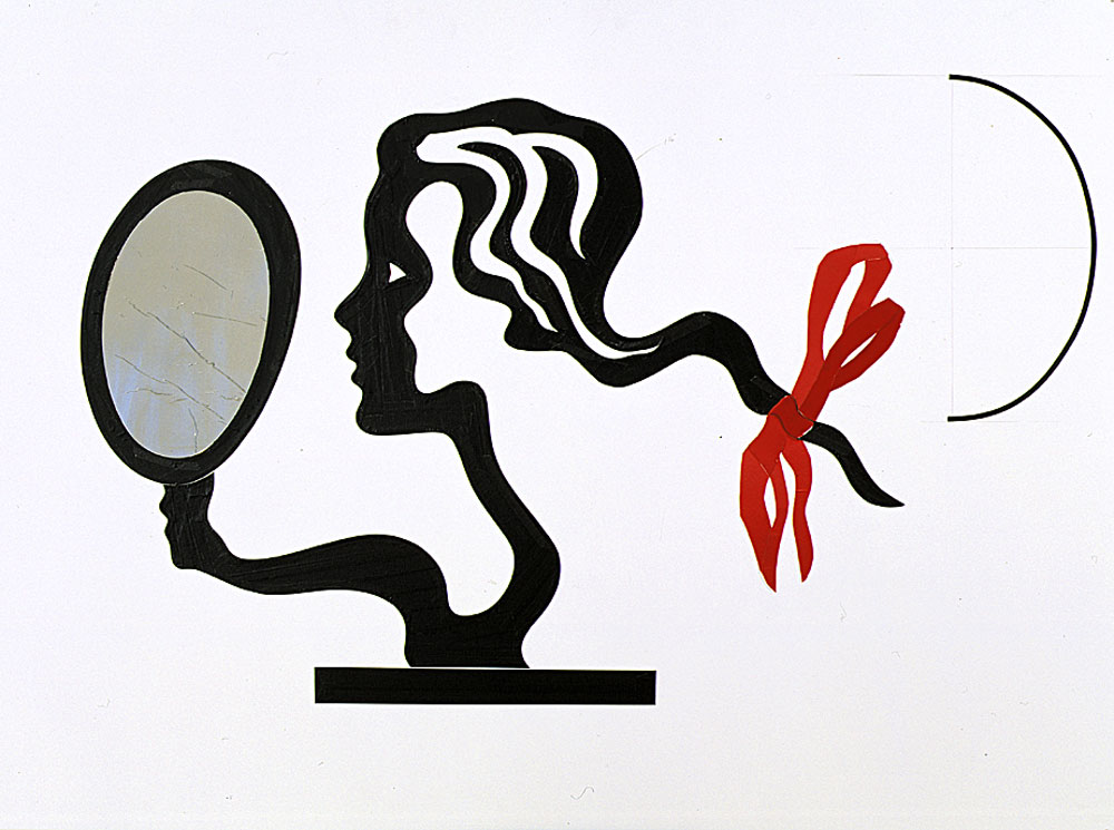 Collage Per Donna Con Specchio — Roy Lichtenstein
