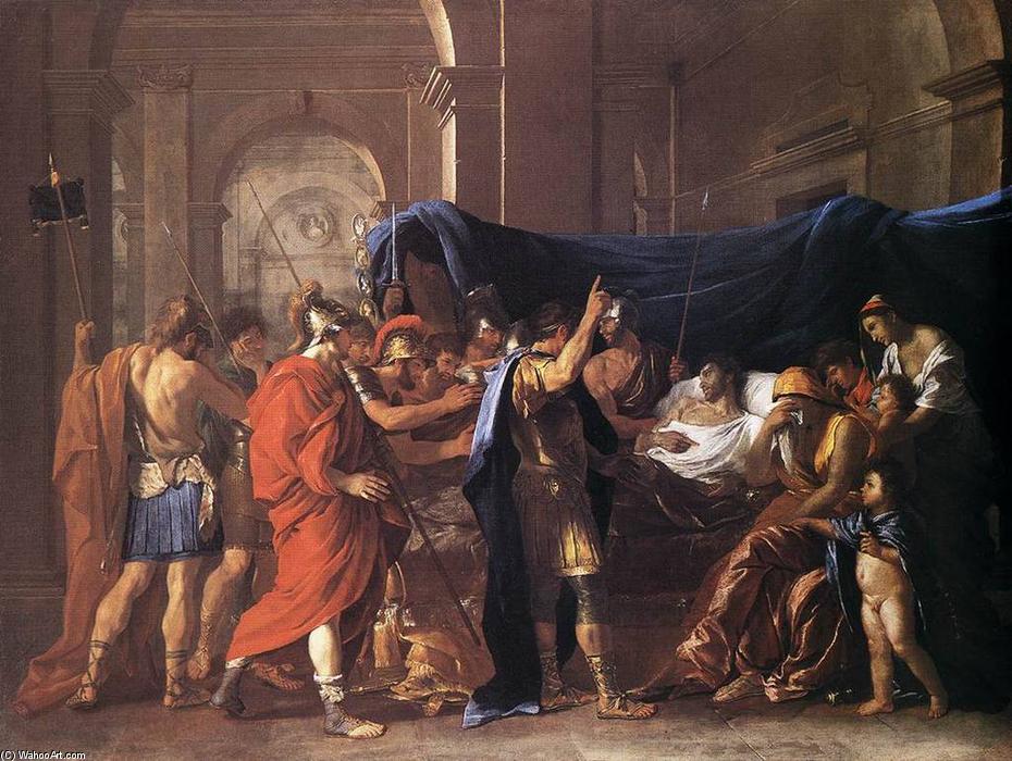 Smrt Germánicka — Nikolás Poussin