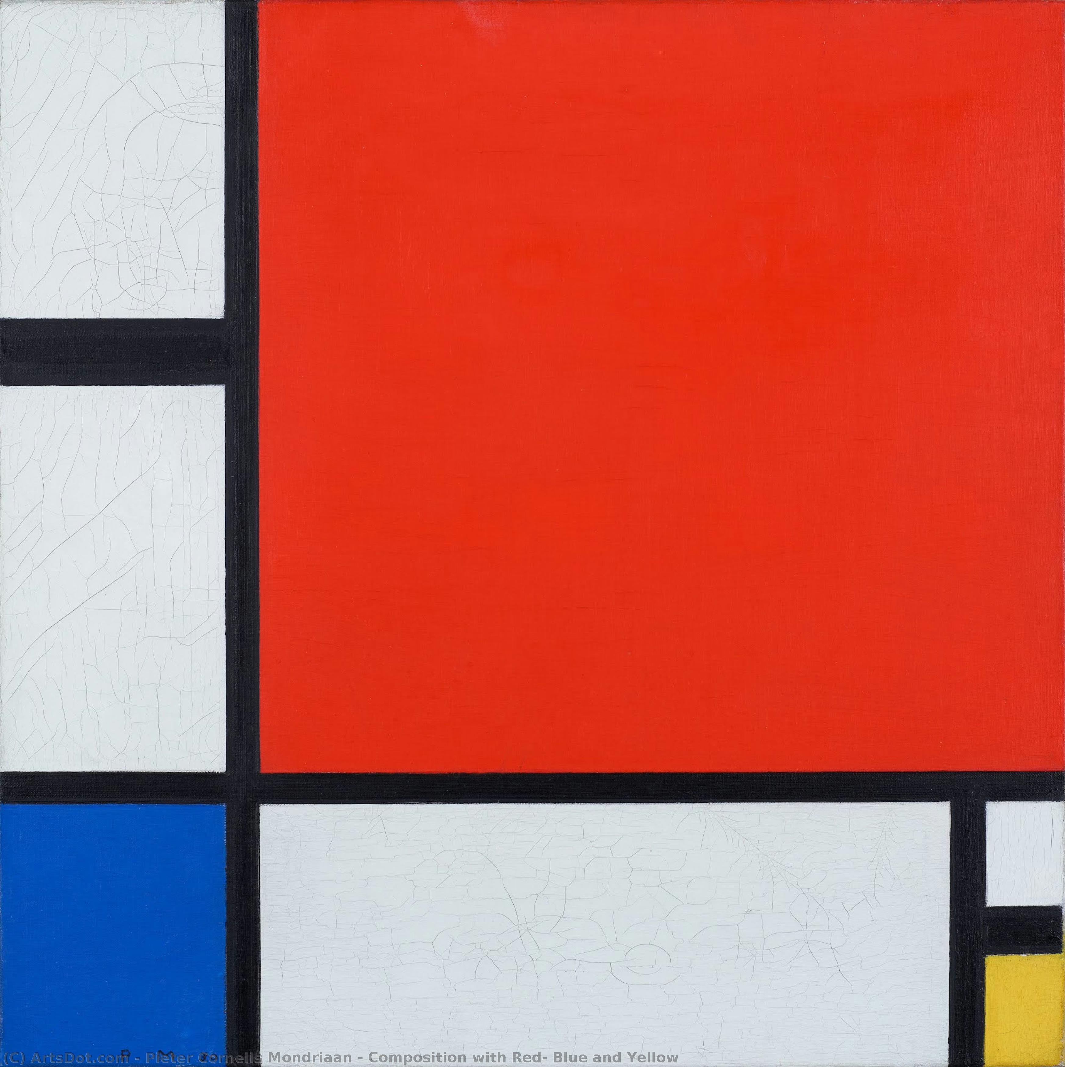 Composition Con Rosso, Blu E Giallo — Piet Mondrian