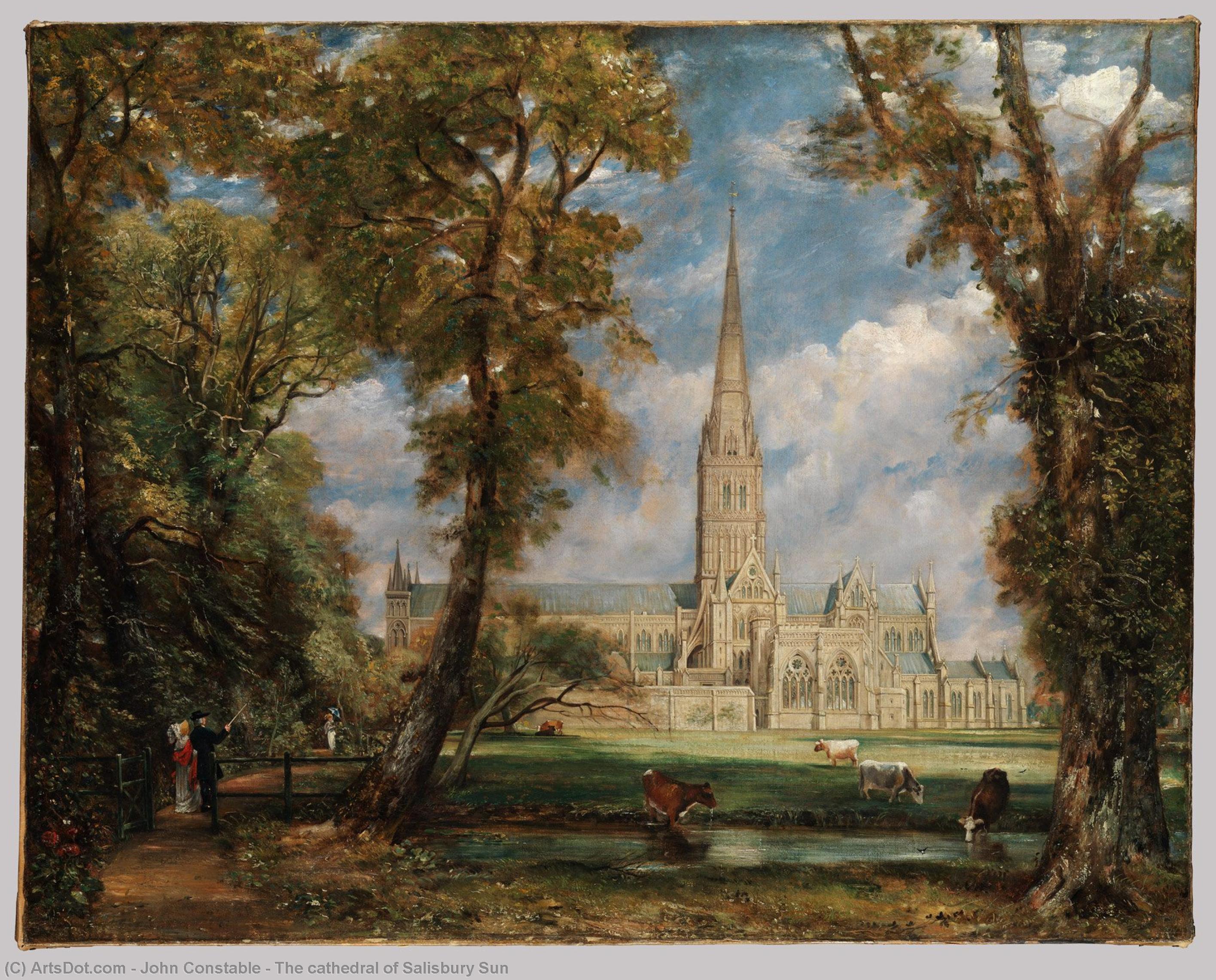 La Catedral De Salisbury Al Sol — John Constable