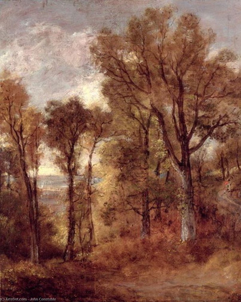 Waldlandsicht In Suffolk — John Constable