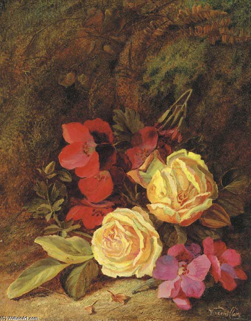 Primroses And Roses — Vincent Clare