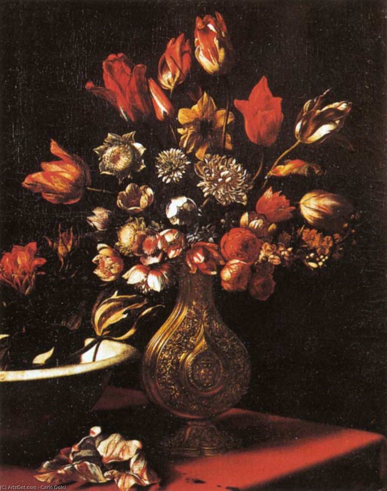 Wazon Kwiatów — Carlo Dolci