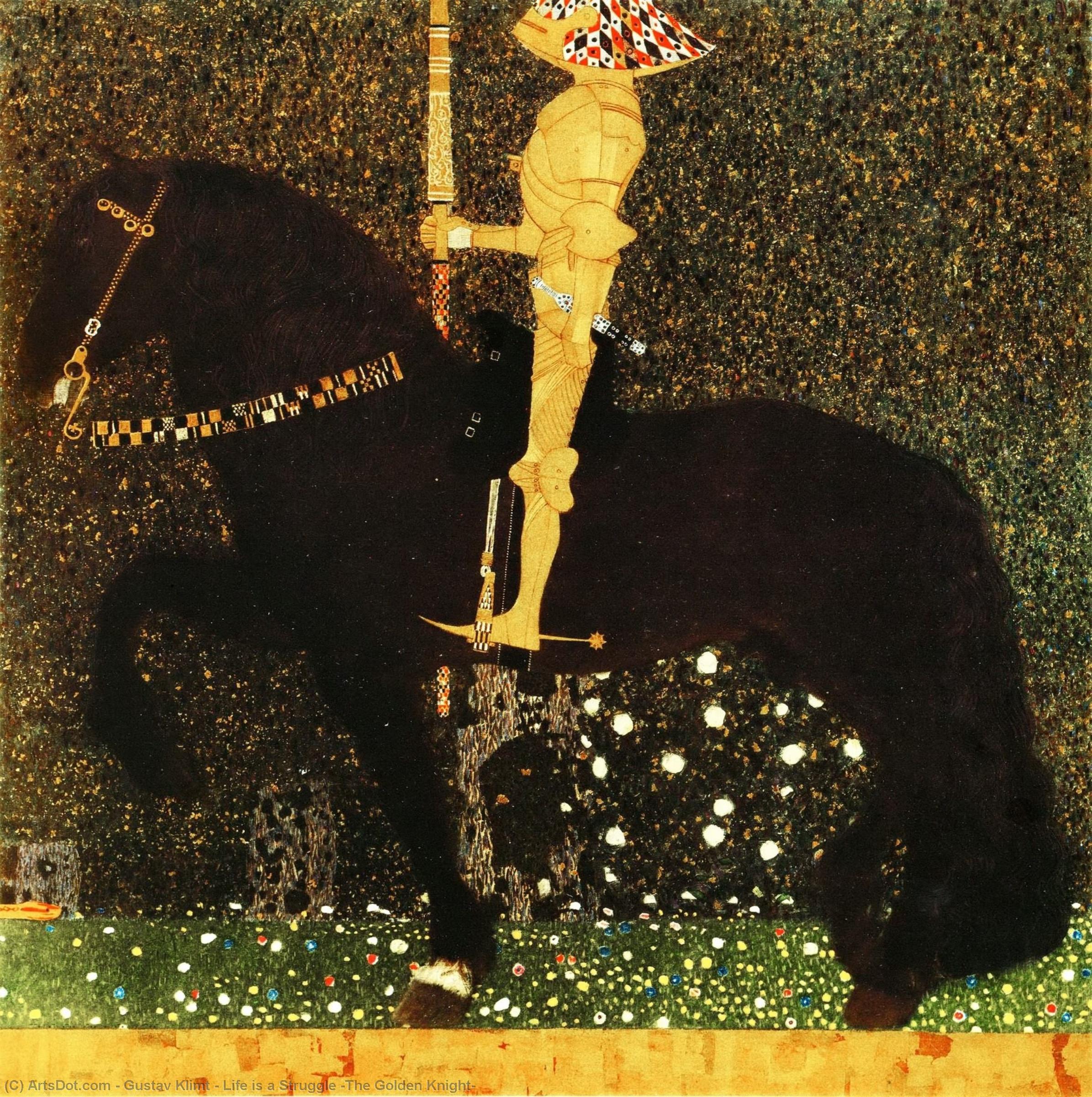 Life Is A Struggle (the Golden Knight) — Gustav Klimt