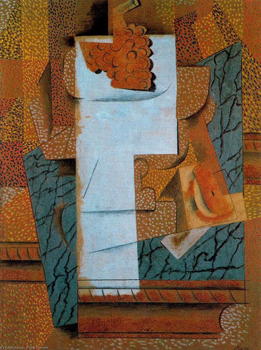 Frutto E Vaso Con Grappolo D'uva — Pablo Picasso