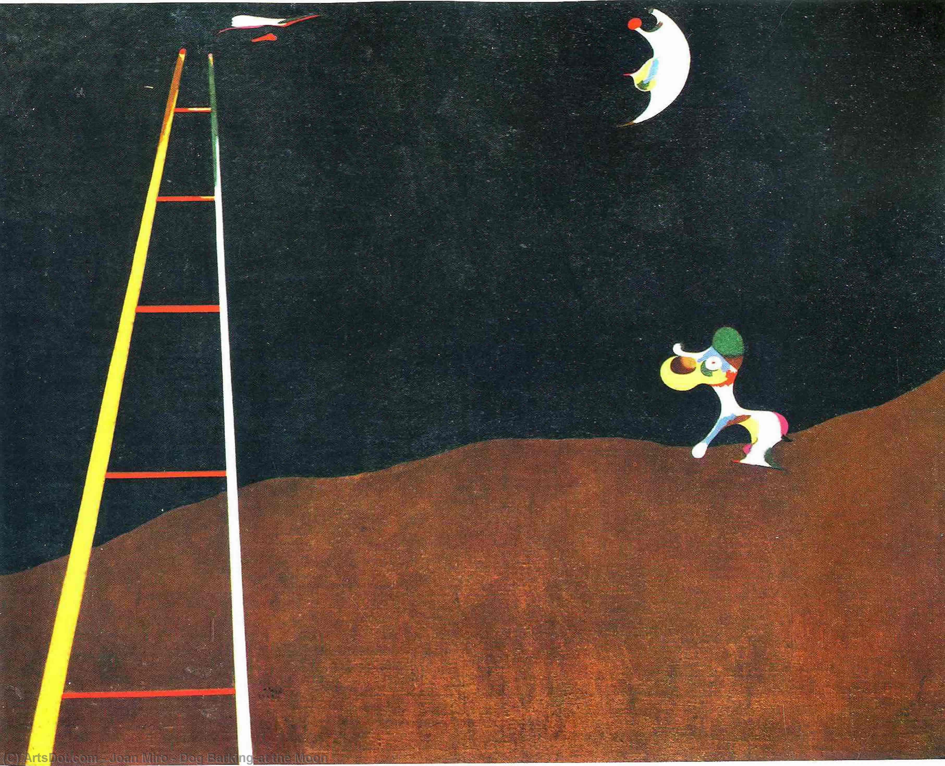 Cão Uivando Para A Lua — Joan Miró