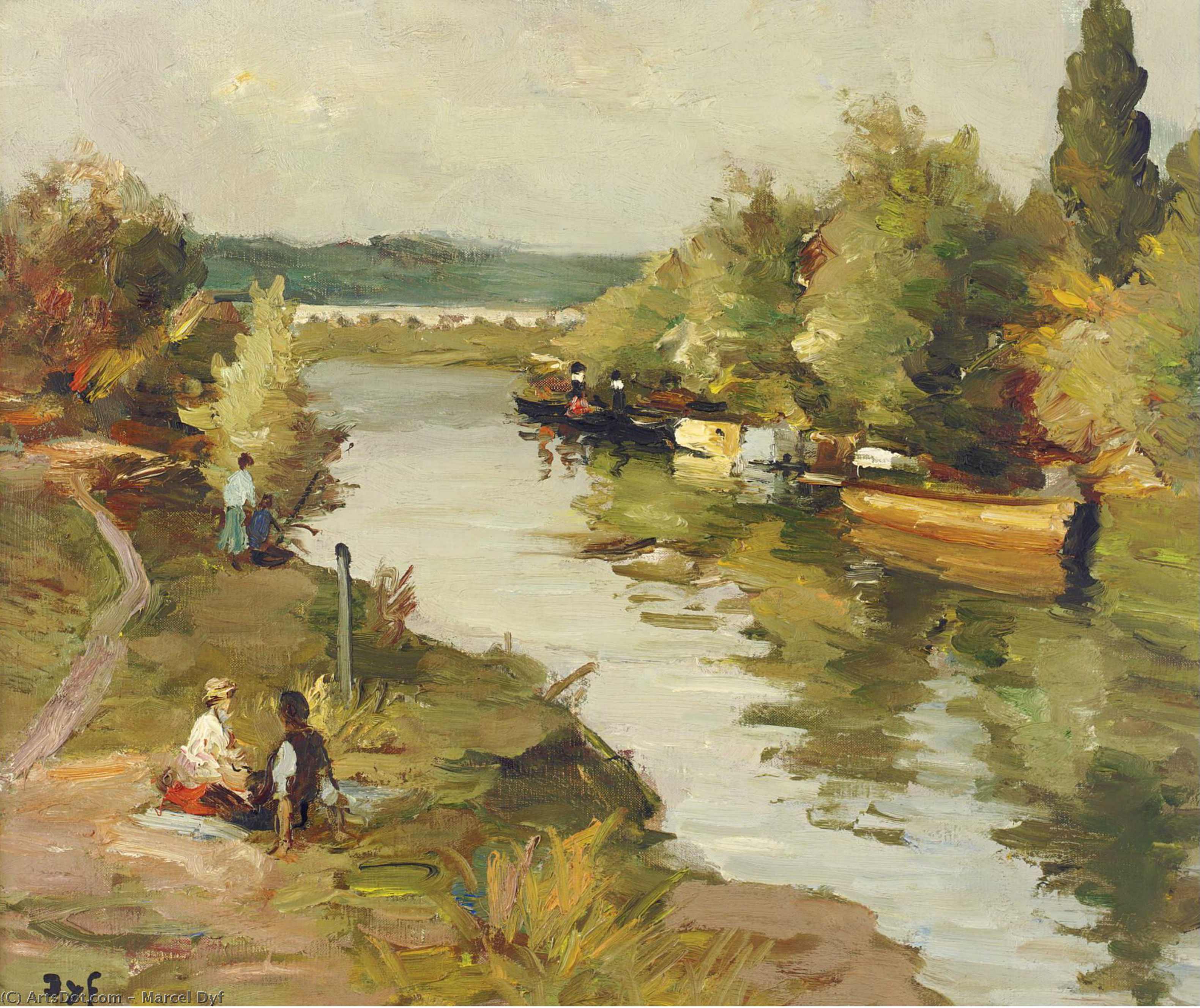 River At Amoureux, (1955) — Marcel Dyf