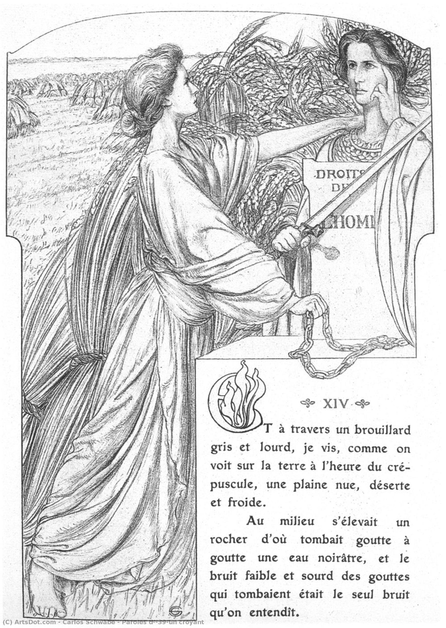 Paroles D'un Croyant — Carlos Schwabe