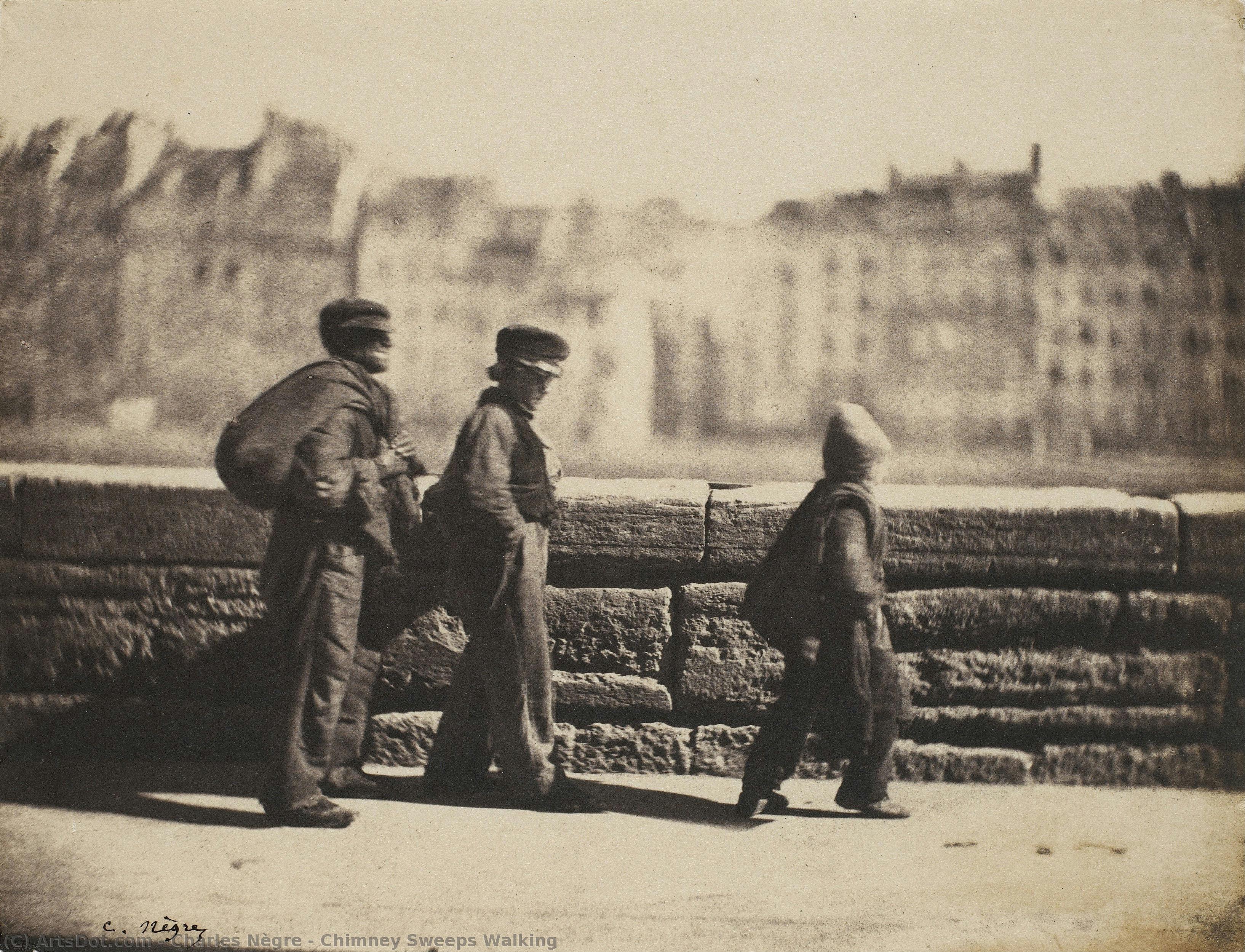 Chimney Sweeps Walking — Charles Nègre