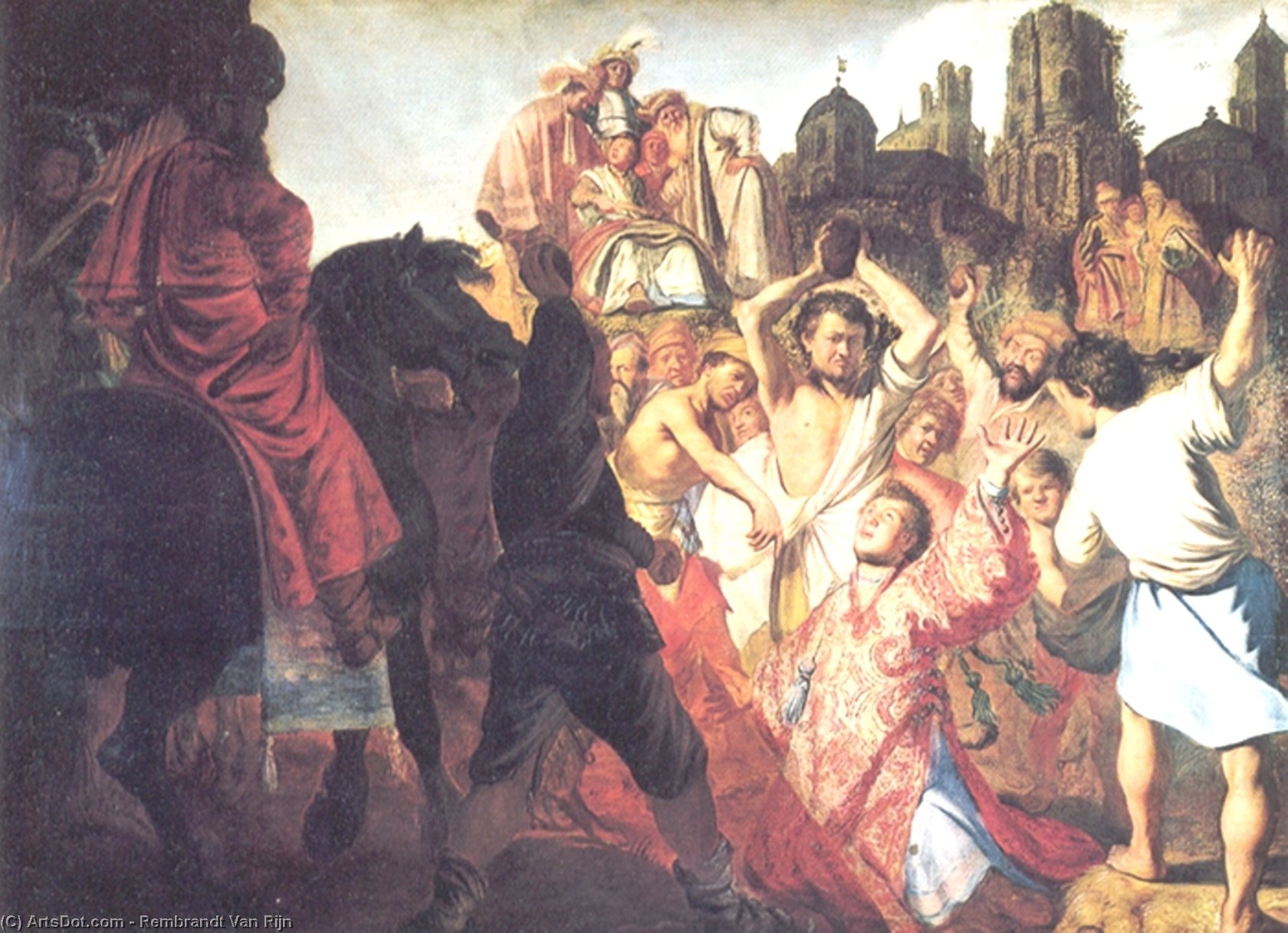 La Pierre Tombe Stephen — Rembrandt Van Rijn