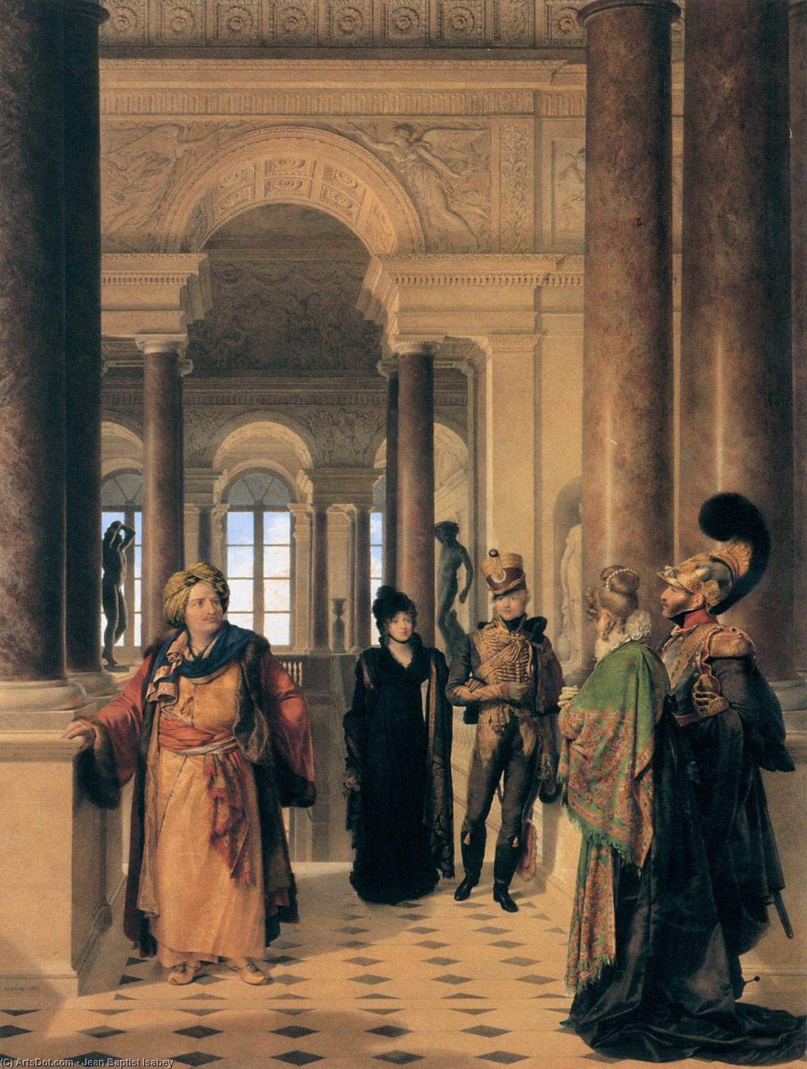 The Museum Stairway — Jean-baptiste Isabey