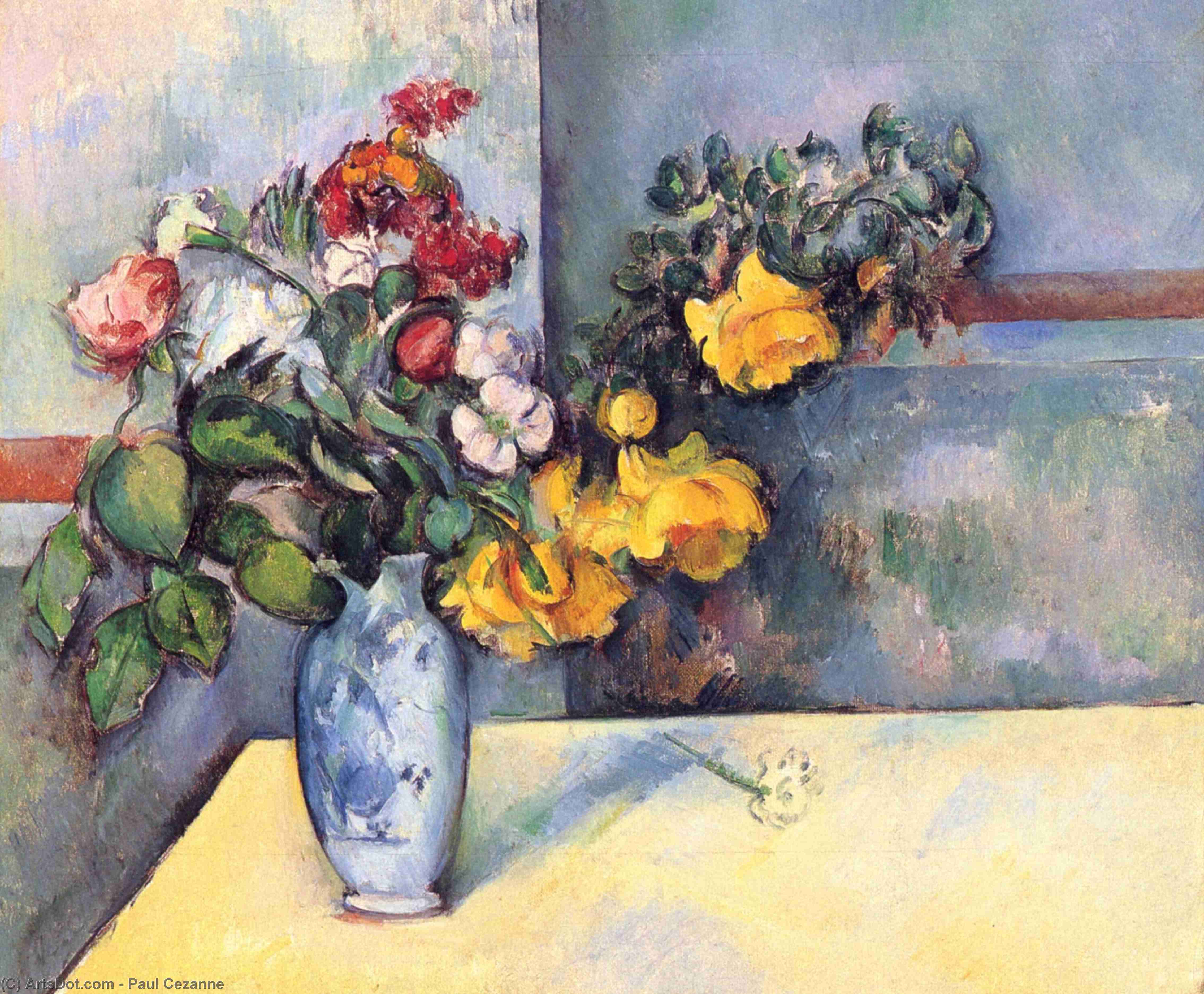 Virágok Csőrzetben — Paul Cézanne