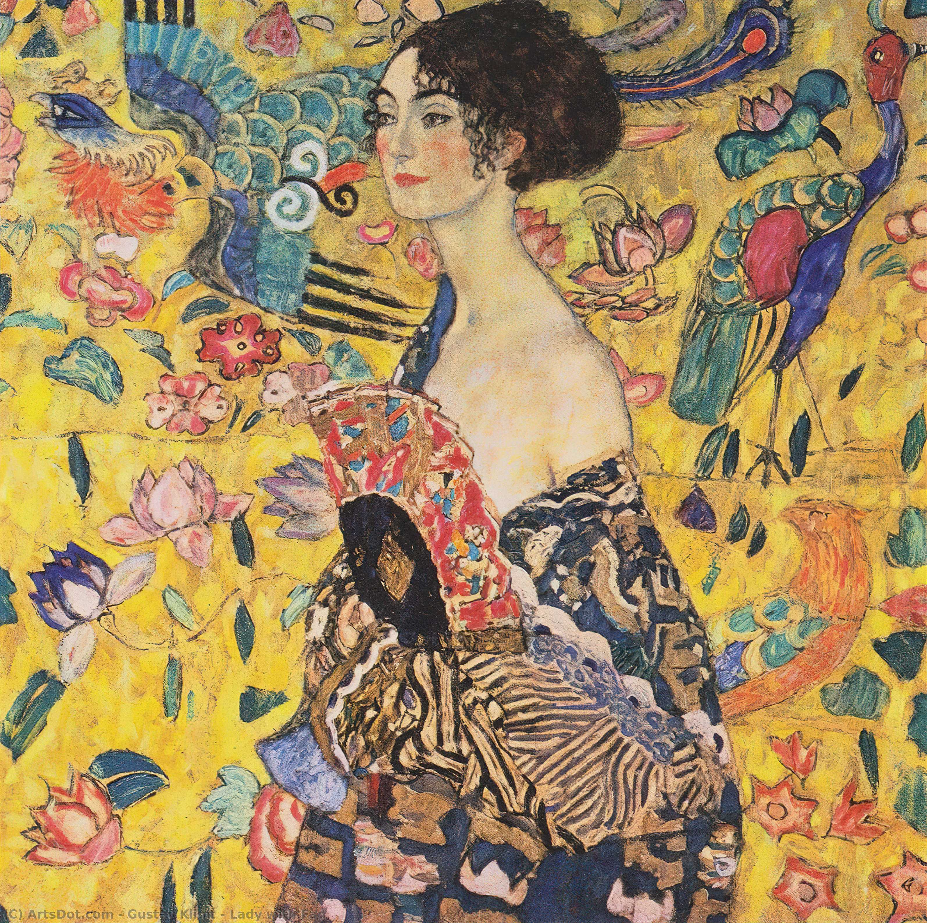 Nainen Fanilla — Gustav Klimt