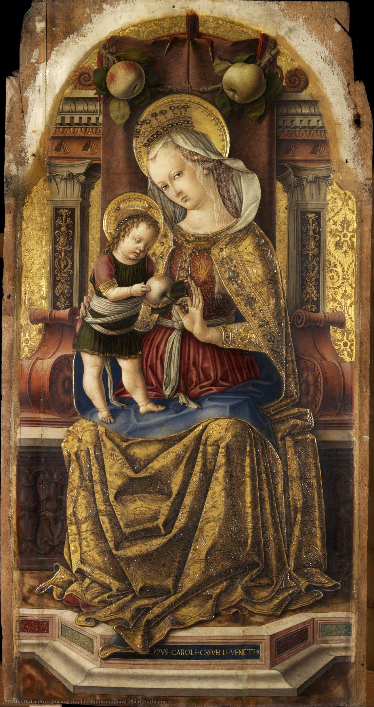 Madonna And Child Enthroned — 카를로 크리벨리