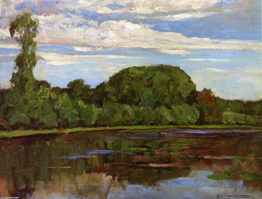Geinrust Farm Mit Einzelbaum — Piët Mondrian