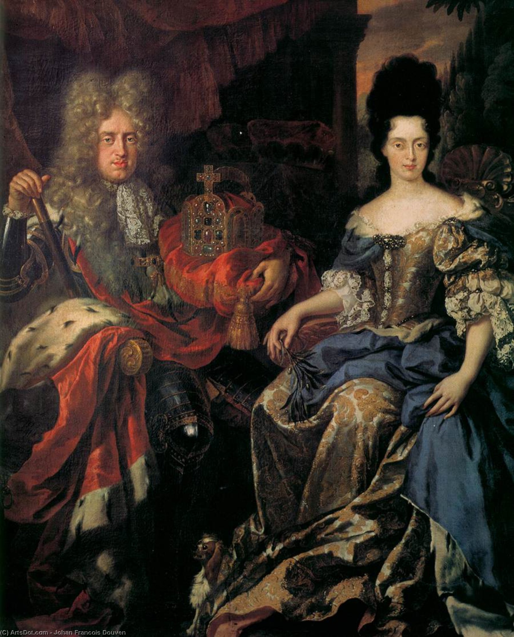 Johann Wilhelm Ii, Herzog Palatinat Und Fürstin Anna Maria Luise Von Medici — Johan Francois Douven