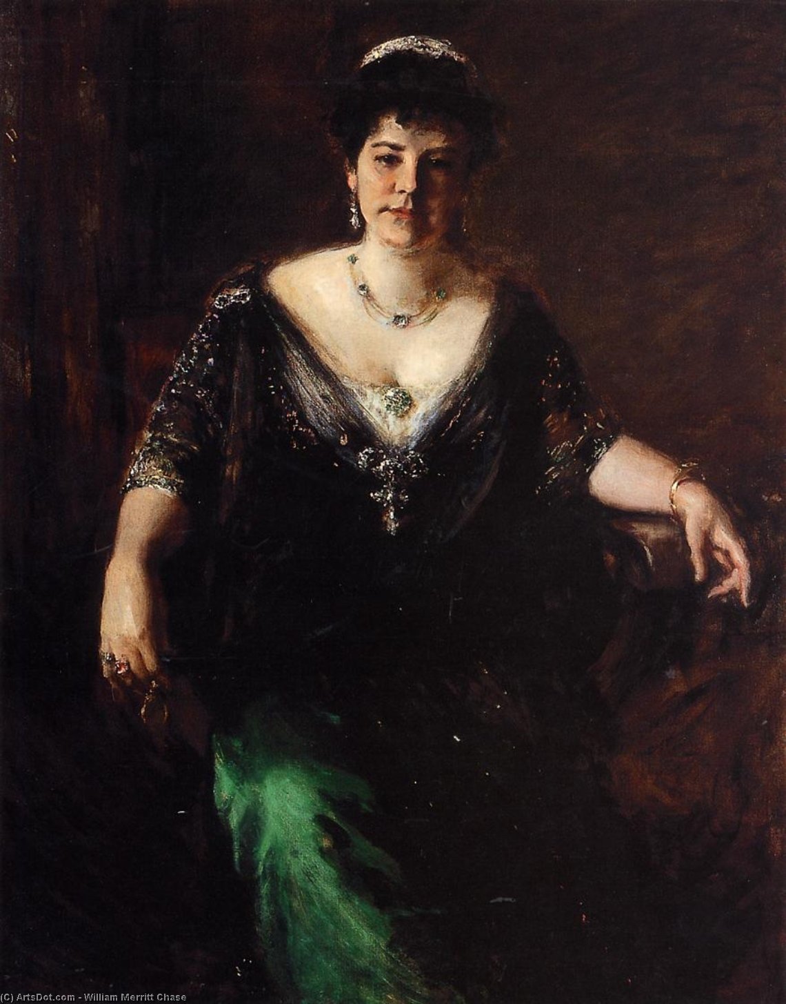 Portrait Of Mrs. William Merritt Chase — William Merritt Chase