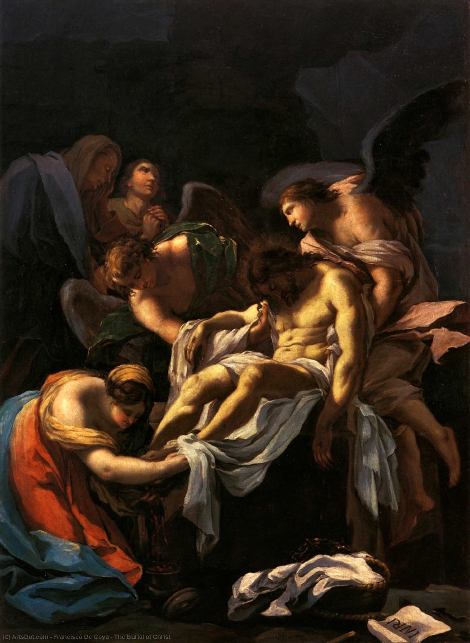 Uložení Krista — Goya