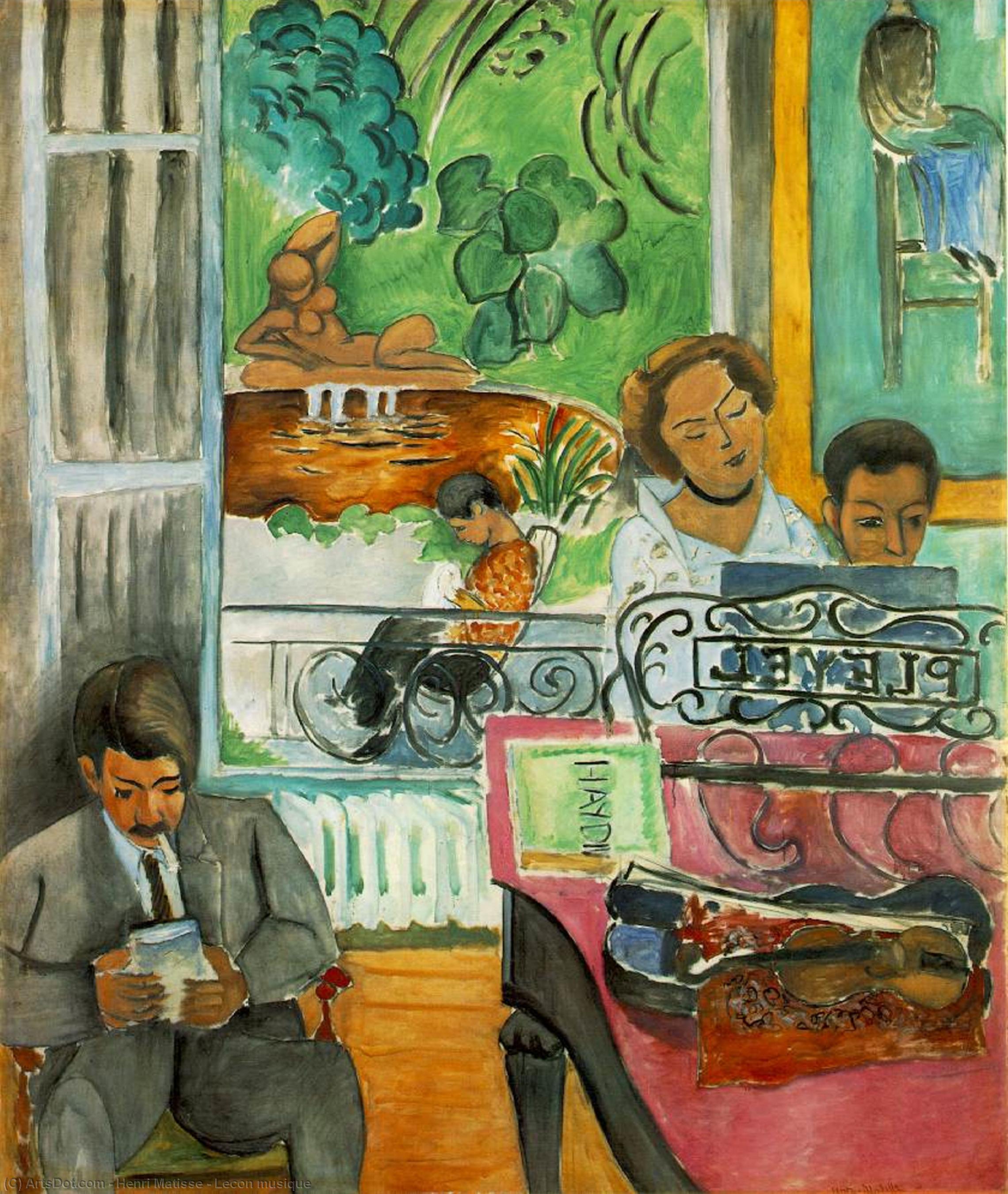 Lecon Muzicală — Henri Matisse