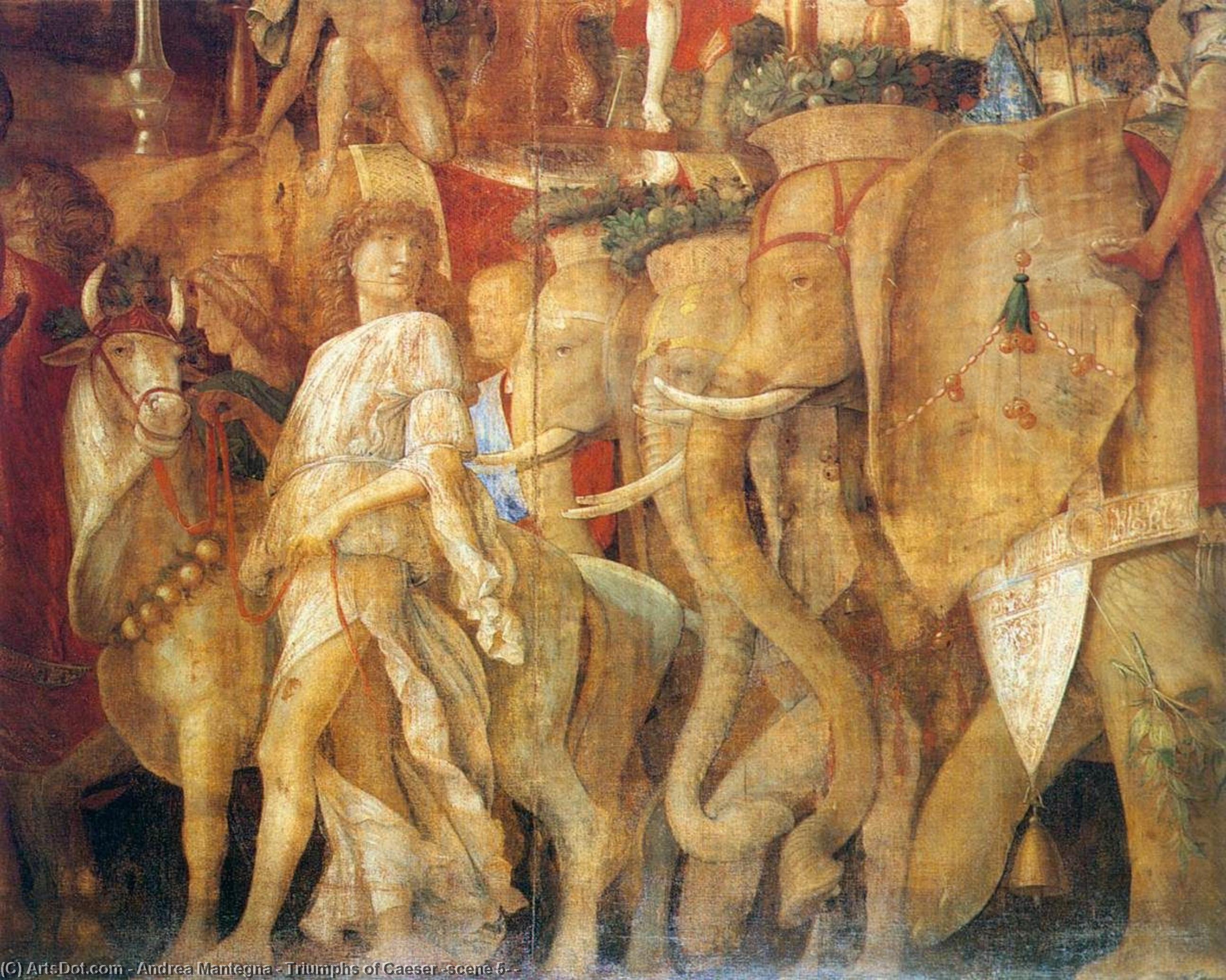 Triumfos De César (escena 5) — Andrea Mantegna