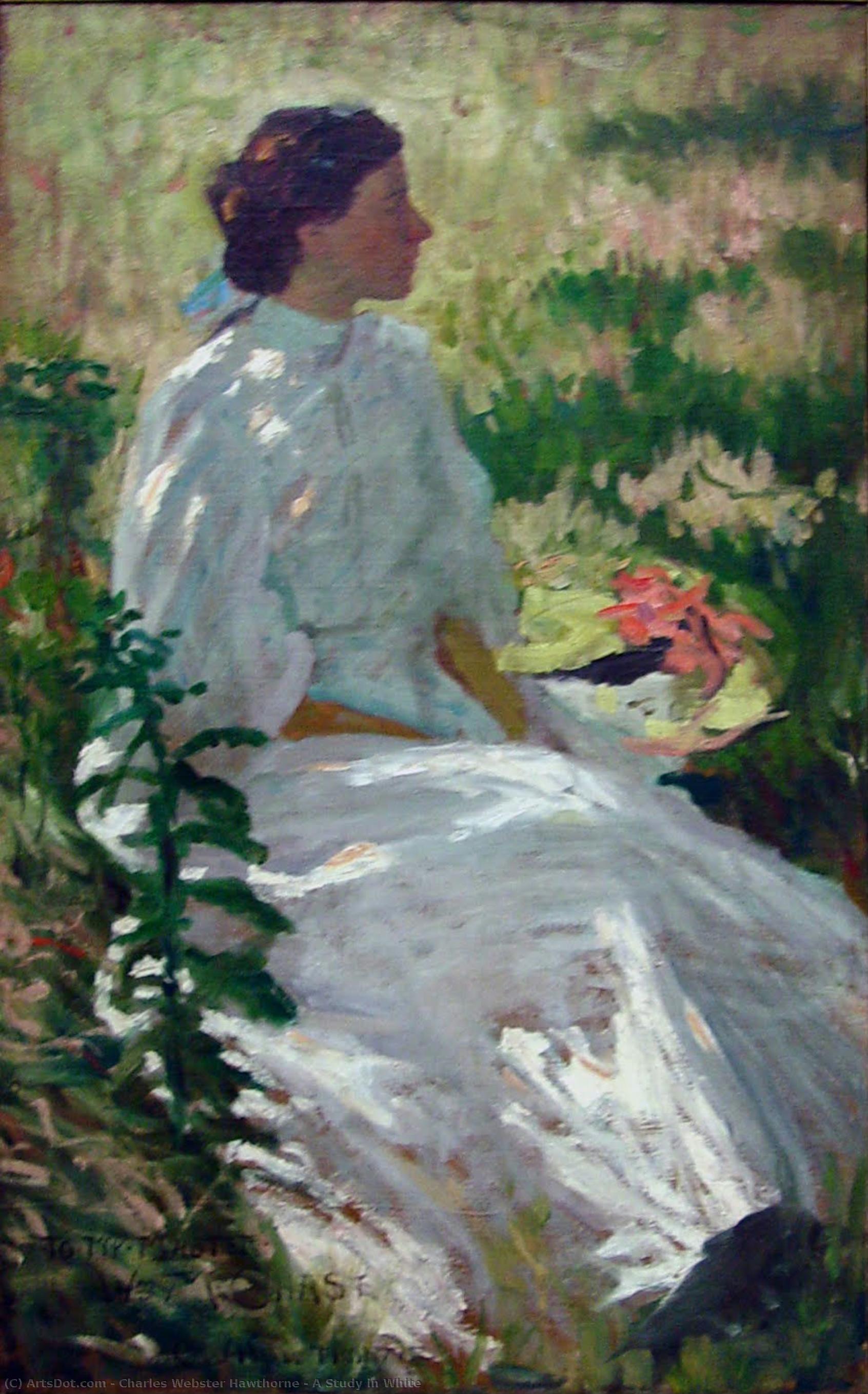 A Study In White - Étude En Blanc — Charles Webster Hawthorne